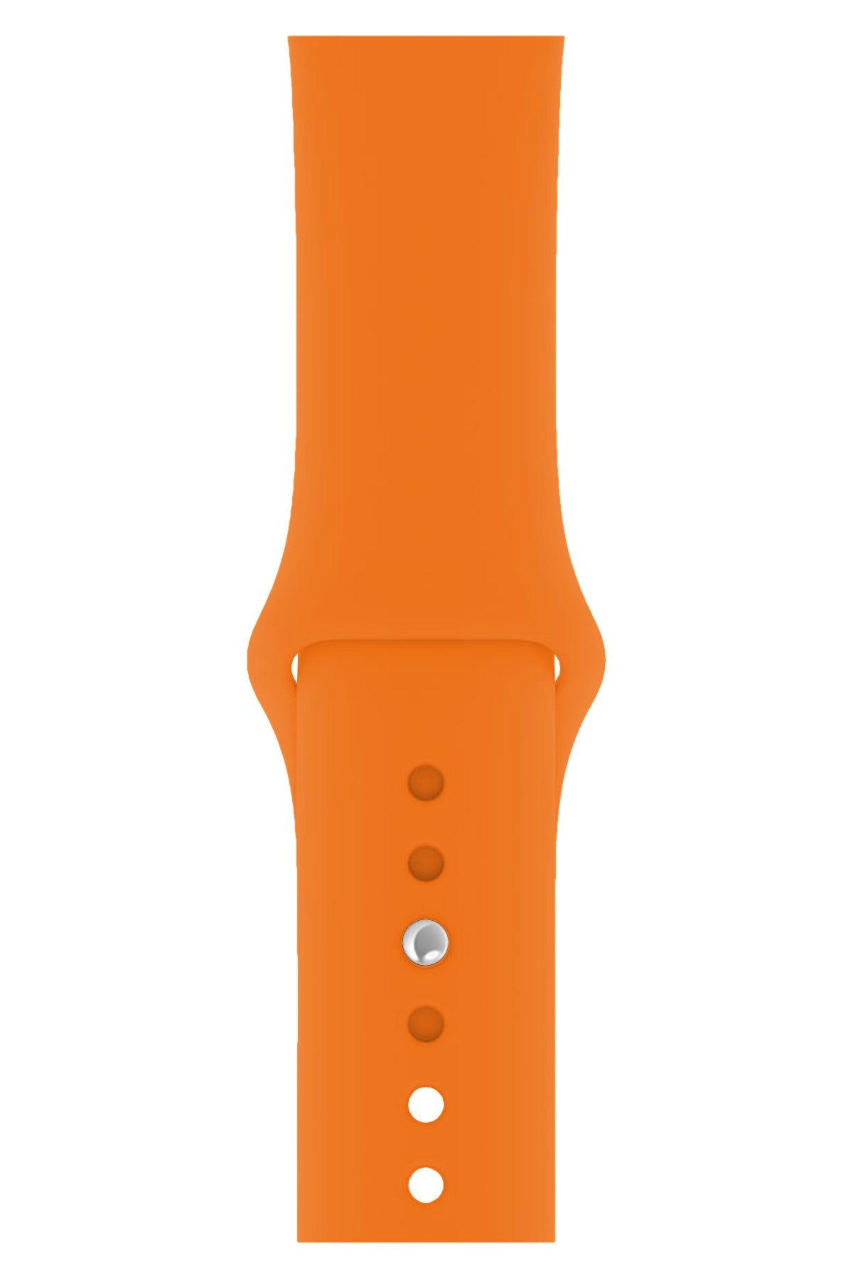 Apple Watch Uyumlu Silikon Spor Kordon Pastel Turuncu  bikordon