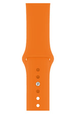 Apple Watch Uyumlu Silikon Spor Kordon Pastel Turuncu  bikordon