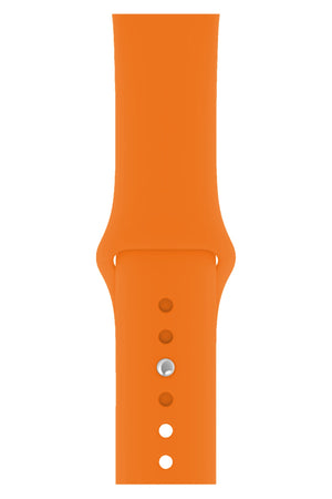 Apple Watch Compatible Silicone Sport Band Pastel Orange 