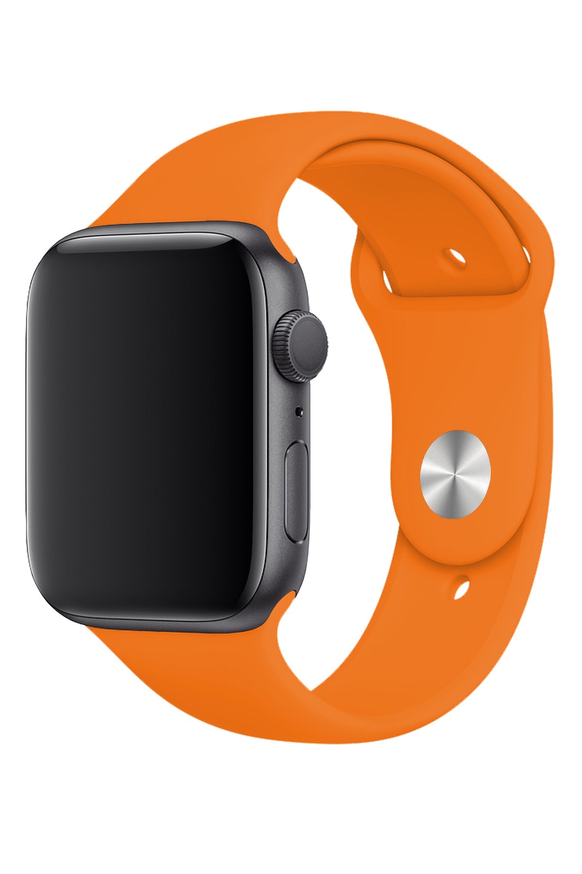 Apple Watch Uyumlu Silikon Spor Kordon Pastel Turuncu  bikordon
