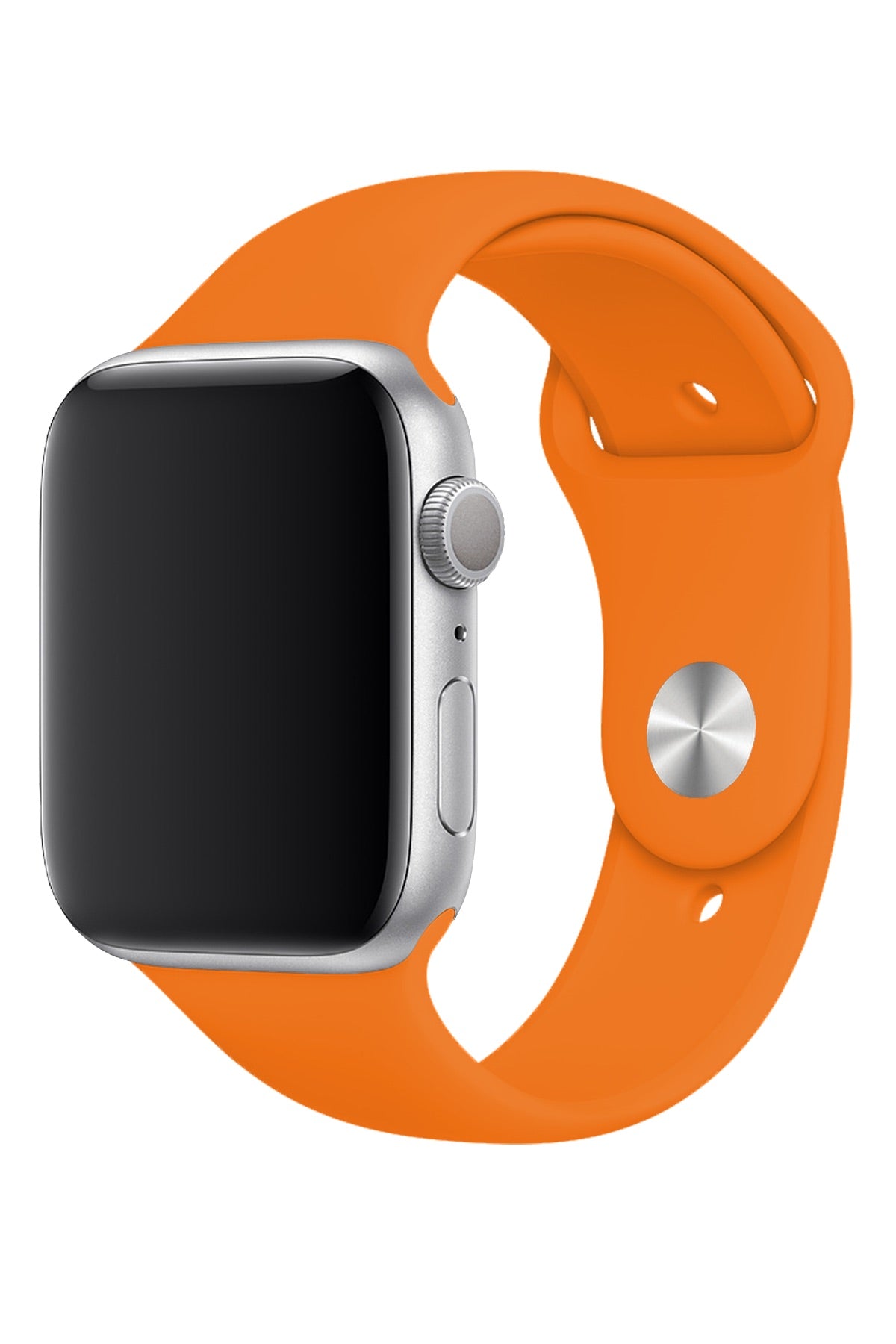 Apple Watch Uyumlu Silikon Spor Kordon Pastel Turuncu  bikordon