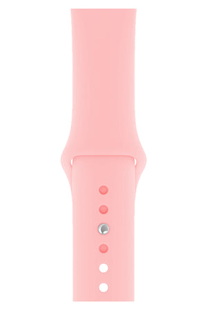 Apple Watch Uyumlu Silikon Spor Kordon Pudra Pembe  bikordon