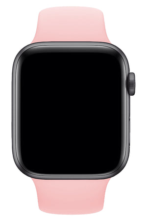 Apple Watch Uyumlu Silikon Spor Kordon Pudra Pembe  bikordon