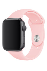 Apple Watch Uyumlu Silikon Spor Kordon Pudra Pembe