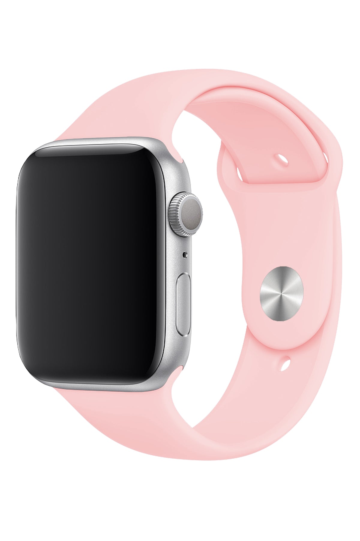 Apple Watch Uyumlu Silikon Spor Kordon Pudra Pembe  bikordon