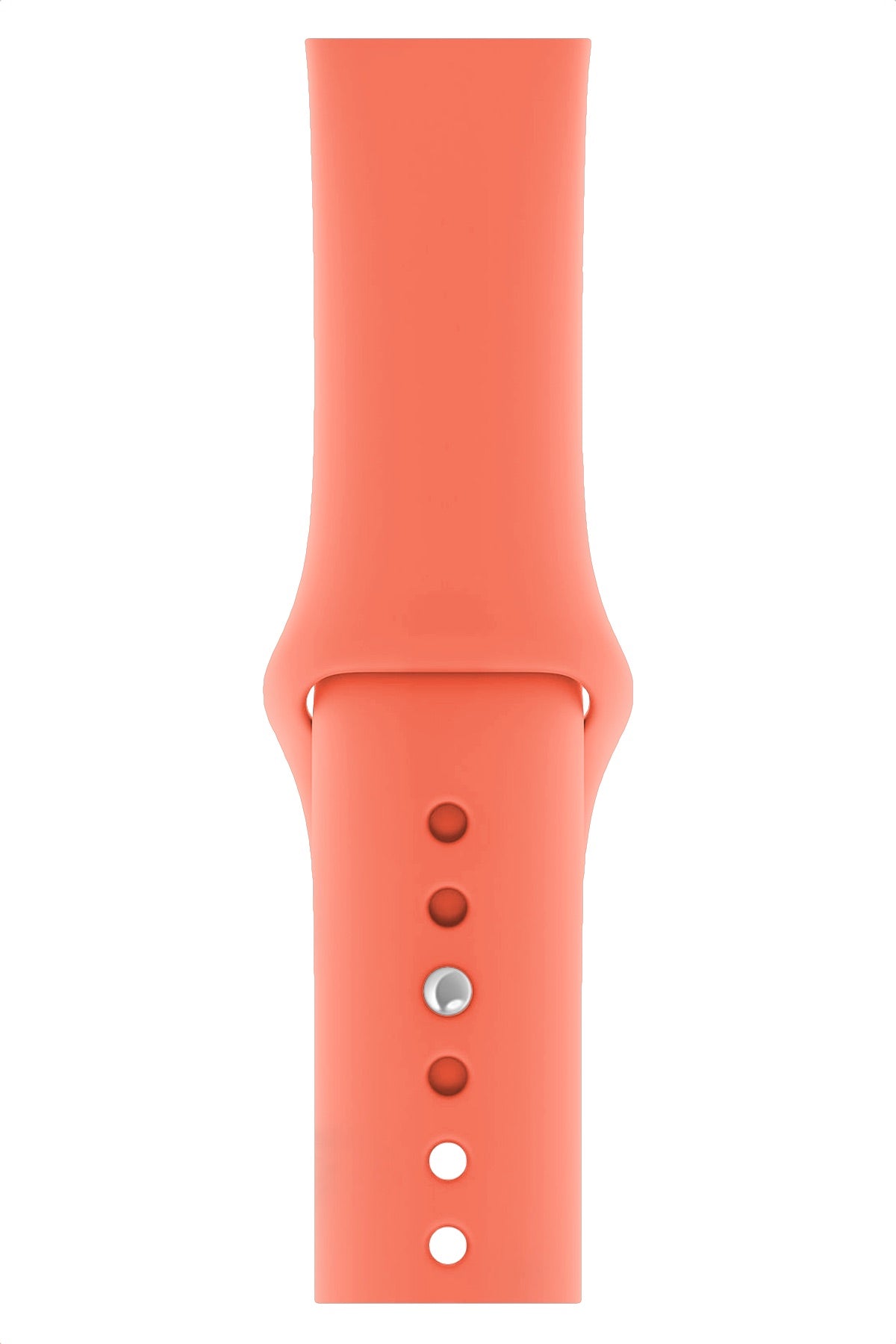 Apple Watch Compatible Silicone Sport Band Powder Orange 