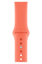 Apple Watch Uyumlu Silikon Spor Kordon Pudra Turuncu  bikordon