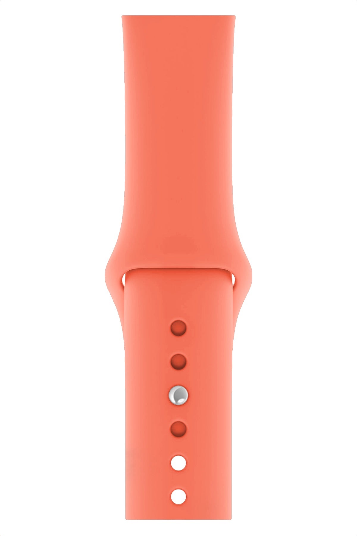 Apple Watch Uyumlu Silikon Spor Kordon Pudra Turuncu  bikordon