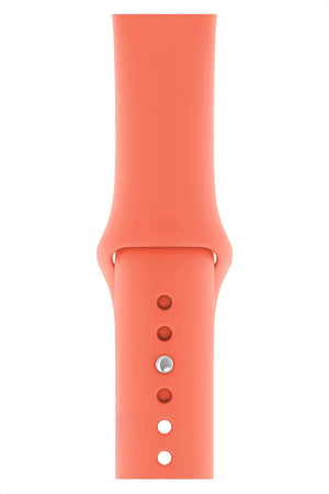 Apple Watch Compatible Silicone Sport Band Powder Orange 