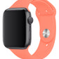 Apple Watch Compatible Silicone Sport Band Powder Orange 