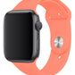 Apple Watch Uyumlu Silikon Spor Kordon Pudra Turuncu