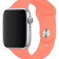 Apple Watch Uyumlu Silikon Spor Kordon Pudra Turuncu  bikordon