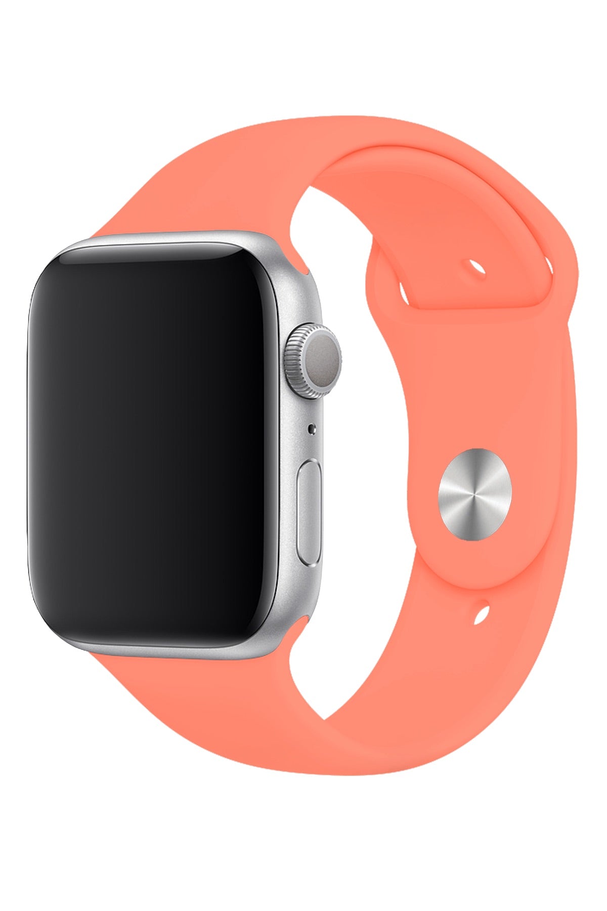 Apple Watch Uyumlu Silikon Spor Kordon Pudra Turuncu  bikordon
