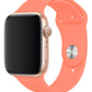 Apple Watch Uyumlu Silikon Spor Kordon Pudra Turuncu  bikordon