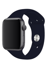 Apple Watch Uyumlu Silikon Spor Kordon Purusya Mavi