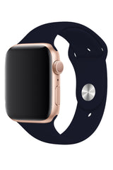 Apple Watch Uyumlu Silikon Spor Kordon Purusya Mavi