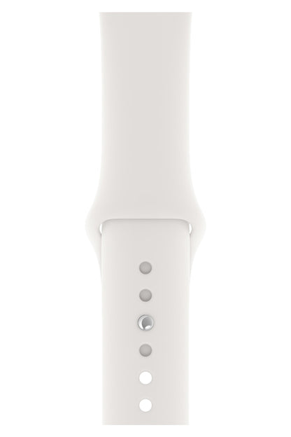 Apple Watch Uyumlu Silikon Spor Kordon Beyaz  bikordon
