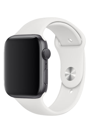 Apple Watch Uyumlu Silikon Spor Kordon Beyaz  bikordon