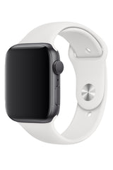 Apple Watch Uyumlu Silikon Spor Kordon Beyaz