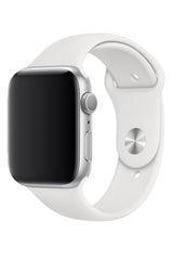 Apple Watch Compatible Silicone Sport Band White 