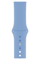 Apple Watch Uyumlu Silikon Spor Kordon Retro Mavi