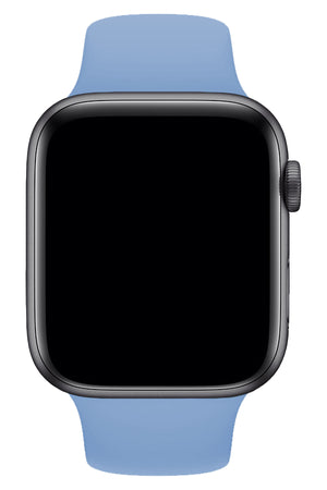 Apple Watch Uyumlu Silikon Spor Kordon Retro Mavi