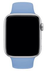 Apple Watch Uyumlu Silikon Spor Kordon Retro Mavi