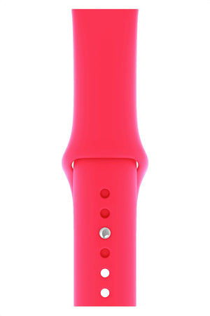 Apple Watch Uyumlu Silikon Spor Kordon Sakız Pembe  bikordon