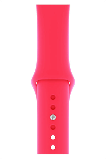 Apple Watch Uyumlu Silikon Spor Kordon Sakız Pembe  bikordon