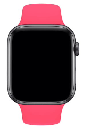 Apple Watch Uyumlu Silikon Spor Kordon Sakız Pembe