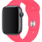 Apple Watch Uyumlu Silikon Spor Kordon Sakız Pembe