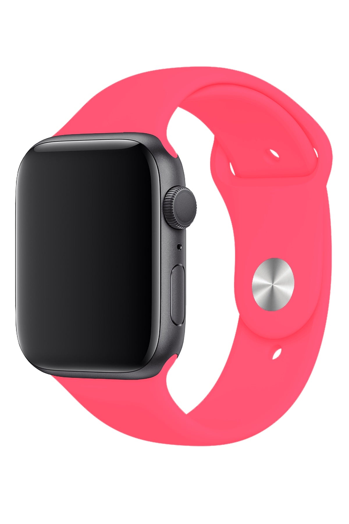 Apple Watch Uyumlu Silikon Spor Kordon Sakız Pembe  bikordon
