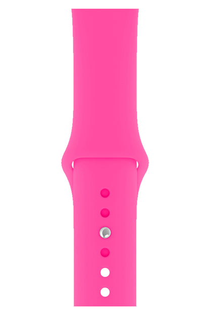 Apple Watch Compatible Silicone Sport Band Candy Pink 