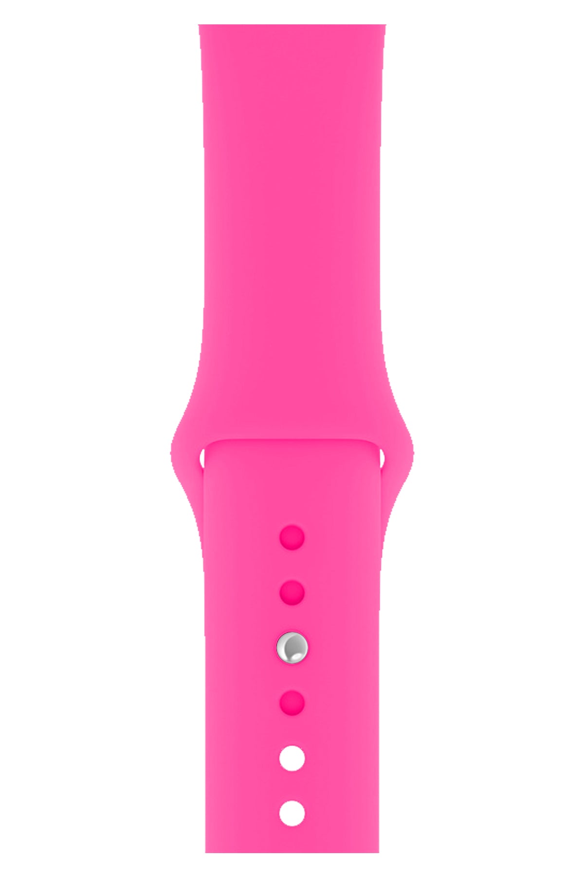 Apple Watch Uyumlu Silikon Spor Kordon Şeker Pembe  bikordon