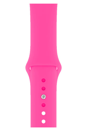 Apple Watch Uyumlu Silikon Spor Kordon Şeker Pembe  bikordon