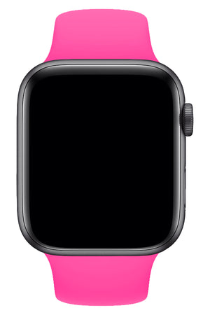 Apple Watch Uyumlu Silikon Spor Kordon Şeker Pembe  bikordon