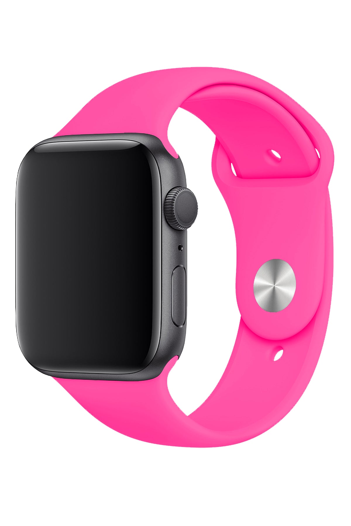 Apple Watch Uyumlu Silikon Spor Kordon Şeker Pembe  bikordon