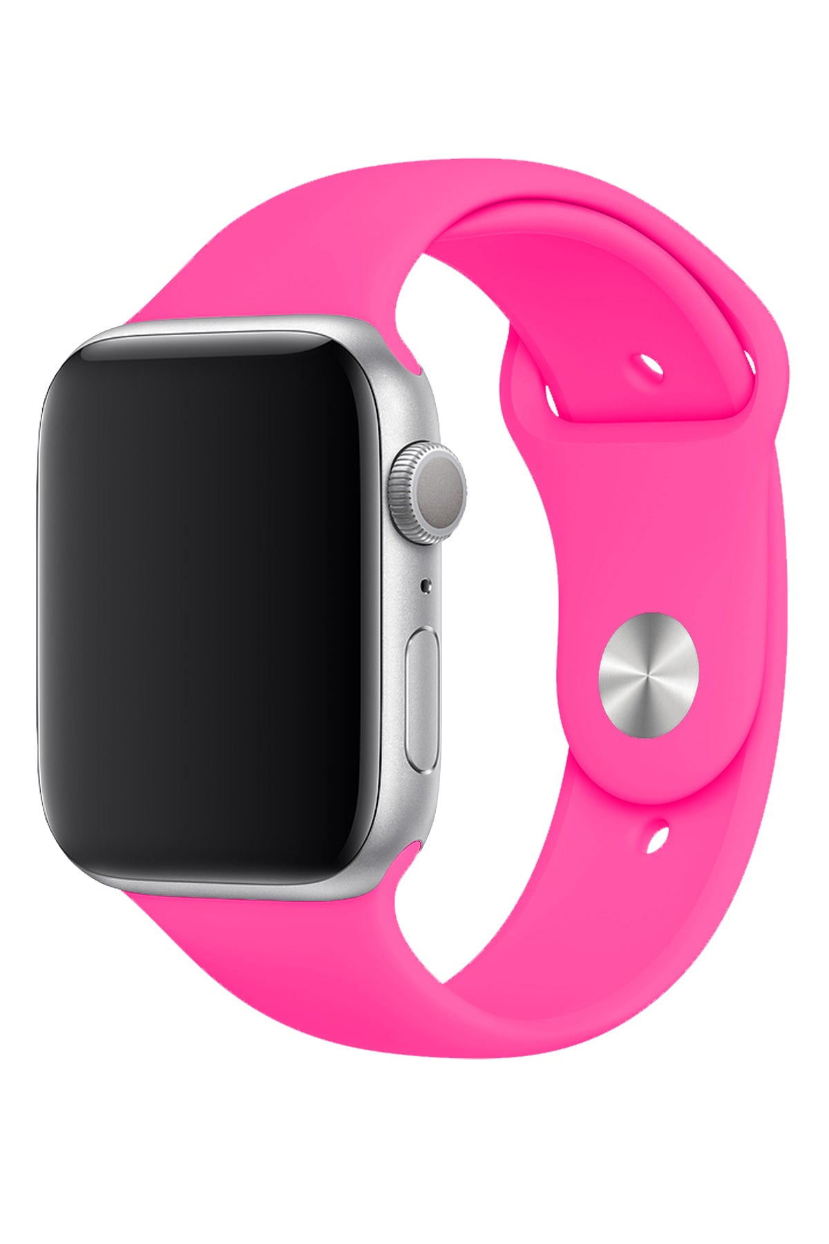 Apple Watch Uyumlu Silikon Spor Kordon Şeker Pembe  bikordon