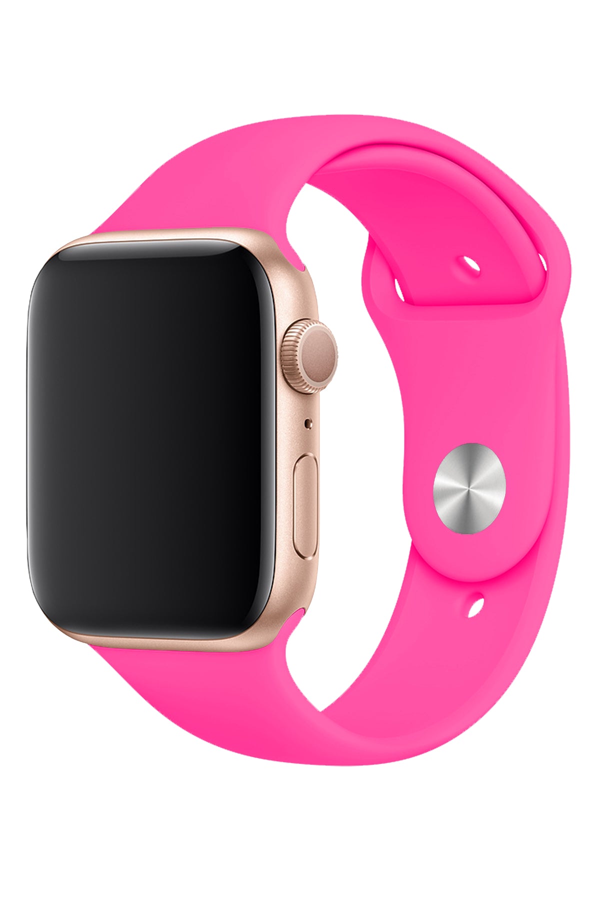 Apple Watch Uyumlu Silikon Spor Kordon Şeker Pembe  bikordon