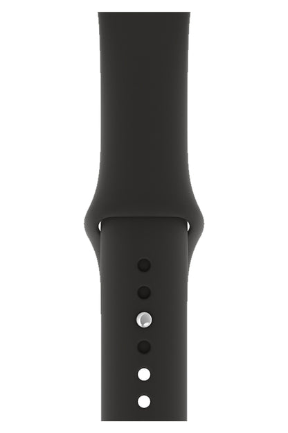 Apple Watch Uyumlu Silikon Spor Kordon Siyah  bikordon