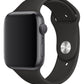Apple Watch Uyumlu Silikon Spor Kordon Siyah  bikordon