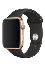 Apple Watch Uyumlu Silikon Spor Kordon Siyah