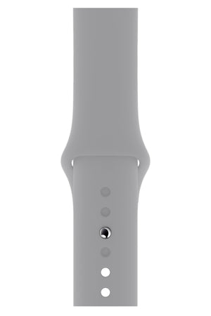 Apple Watch Compatible Silicone Sport Band Taupe Gray