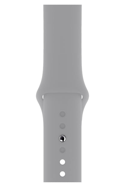 Apple Watch Uyumlu Silikon Spor Kordon Taupe Gri  bikordon