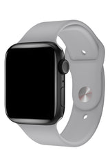 Apple Watch Uyumlu Silikon Spor Kordon Taupe Gri