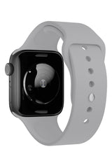 Apple Watch Uyumlu Silikon Spor Kordon Taupe Gri