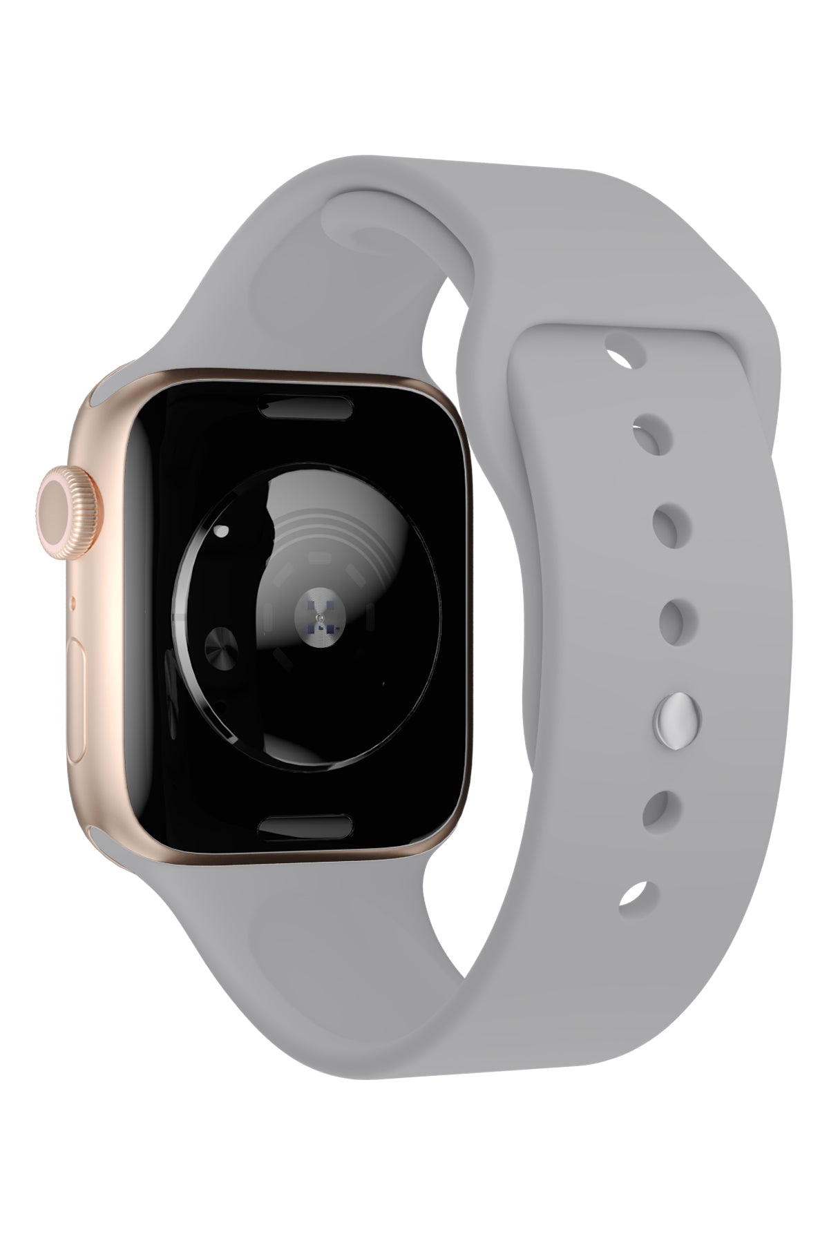 Apple Watch Uyumlu Silikon Spor Kordon Taupe Gri  bikordon