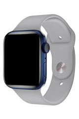 Apple Watch Uyumlu Silikon Spor Kordon Taupe Gri