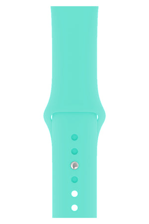 Apple Watch Uyumlu Silikon Spor Kordon Turkuaz  bikordon