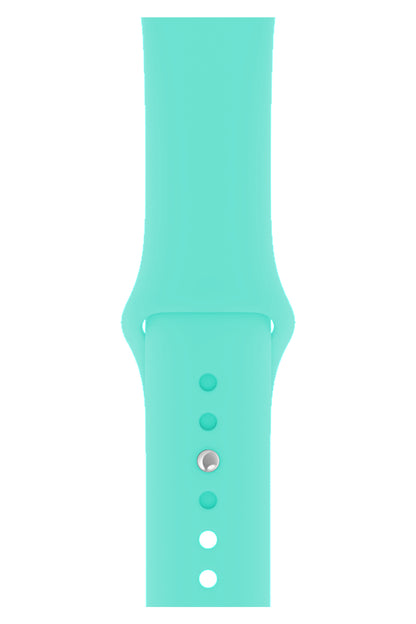 Apple Watch Uyumlu Silikon Spor Kordon Turkuaz  bikordon